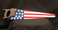 US Flag Painted Antique Saw 202//104